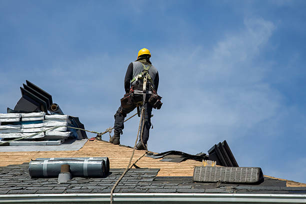 Professional Roofing technician working in Morrison, IA